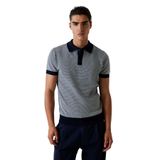 Guess Regular Fit Armürlü Polo T-Shirt, S, 5003336348, Lacivert, Erkek
