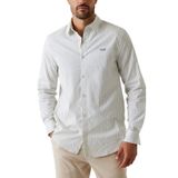 Guess Regular Fit Çizgili Gömlek, M, 5003336361, Beyaz, Erkek