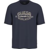 Guess Regular Fit Erkek Tişört M5YI49KBW41 Mavi