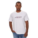 Guess Regular Fit T-Shirt, M, M4YI55K8HM0, Beyaz, Erkek