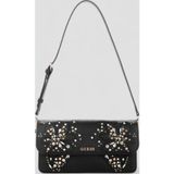 Guess Sadie Kapaklı Omuz Kadın Siyah Omuz Çantası HWEB8118190-BLA