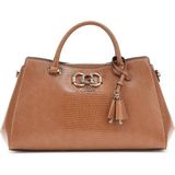 Guess Salınge Luxury Satch Kadın Omuz Çantası Lizard PU Materyal ile Şık Tasarım -KG962406