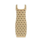 Guess Sarah 4G Logo Desenli Kalın Askılı Fitted Fit Mini Triko Elbise W4BK98Z3JD2 Bayan ELBİSE W4BK98 Z3JD2 FN3N
