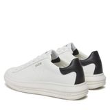 GUESS Scarpe Uomo Spor Ayakkabı Vibo Carryover Pelle Beyaz/Siyah U24GU06 FM8VIBLEL12