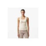Guess Script Kadın Ekru T-Shirt