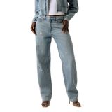Guess Serra Relaxed Fit Kadın Jean Pantolon, Mavi, 26/34 Beden