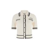 Guess Shari Logolu Slim Fit Örgü Detaylı Kısa Kollu Triko Hırka V6RR02Z4652 Bayan HIRKA V6RR02 Z4652 G1O6