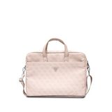 Guess Sıcak Damgalı 4g Üçgen Logolu 15-16"" Laptop Çantası - Pembe