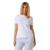 GUESS Siena SS CN Tişört Kadın - Kısa Kollu Tişört, G011 Saf Beyaz, S
