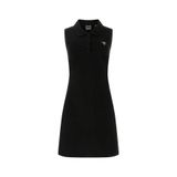 Guess Silvy Kısa Kollu Polo Yakalı Kadın Siyah Elbise V6GK09K3152-JBLK