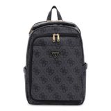 GUESS Sırt Çantası Boş Zaman Sırt Çantası Dizüstü Bilgisayar Bölmeli U-Zip Sırt Çantası Kömür Logosu Koyu Gri