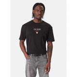 Guess Siyah Baker Logo Baskılı T-Shirt, L, M6RI45K8HM0, Jet Black A996, Erkek