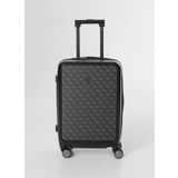 Guess Siyah Çekçekli Sert Valiz Verona Cabın Trolley - Jetset