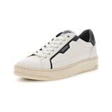Guess Siyah - Ekru Erkek Sneaker Vinci Kauçuk Tabanlı Kısa Topuklu Modern Tasarım