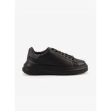 Guess Siyah Erkek deri Sneaker ELBA