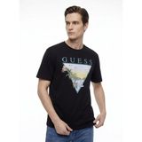 Guess Siyah Erkek Regular Fit Baskılı T-Shirt M6GI49K3584-JBLK Siyah T-Shirt