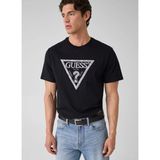Guess Siyah Erkek T-Shirt M6YI47K4233-JBLK Leave T-Shirt - XL