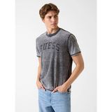Guess Siyah-Gri Erkek Regular Fit Taşlamalı T-Shirt M6RI11KC4J0-JBLK Siyah T-Shirt
