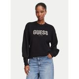Guess Siyah Kadın Baskılı Triko Kazak W6YR30Z0978-JBLK - XS