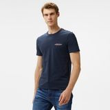 Guess Slim America Organic Cotton 160GSM Erkek Lacivert T-Shirt - A71W-Lacivert - XL