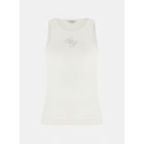 Guess Slim Fit Fitilli T-Shirt, M, 5003340747, Beyaz, Kadın