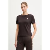 Guess Sonia Bisiklet Yaka Kısa Kollu Kadın Kahverengi T-shirt V6RI17KD741-A10K