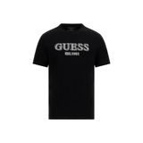 Guess Ss Cn Guess Logo Erkek Slim Fit T-Shirt M5GI07I3Z14, Siyah, S