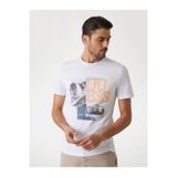 Guess Ss Cn Sail Erkek Slim Fit T-Shirt