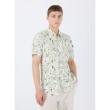 Guess Standart Yeşil Desenli Erkek Gömlek M5GH75WD4Z2P8GS SS ECO RAYON OIL