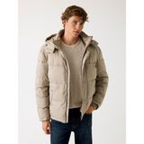 Guess Stretch Puffa Jacket Erkek Şişme Mont M4BL21WGJ42 - XL - Bej