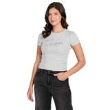 Guess Studs Slim Fit T-Shirt, M, W6RI22KA0H1, Gri, Kadın