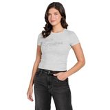 Guess Studs Slim Fit T-Shirt, S, W6RI22KA0H1, Gri, Kadın