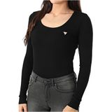 GUESS T-Shirt ML logosu pamuklu kot pantolon.