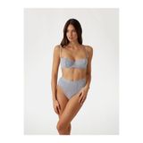 Guess Tessa Kadın Modal Karışımlı Balconette Sütyen,Gri 38
