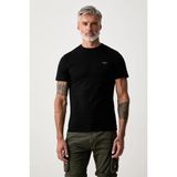 Guess Textured Erkek Slim Fit T-Shirt - Siyah