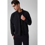 Guess Thor Erkek Aktif Scuba Sweatshirt - Siyah - M