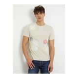 Guess Treated Flower Erkek Slim Fit T-Shirt
