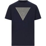 Guess Triangle Erkek Lacivert Regular Fit T-Shirt M5BI04I3Z14-G7V2