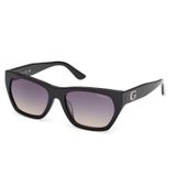 GUESS Unisex güneş gözlüğü, Parlak Siyah, 56
