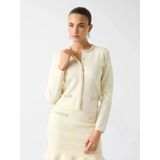 Guess Uzun Kollu Bisiklet Yaka Raina Hırka Triko Kadın Beyaz Hırka W6rr42z4422-G012