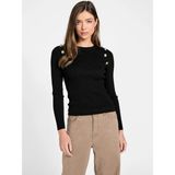 Guess Uzun Kollu Fitilli Logolu Düğmeli Vonn Kadın Siyah Triko W6RR58Z2YK2-JBLK - XS