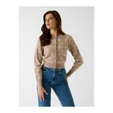 Guess Uzun Kollu Hırka, L, P69420S2909, Krem, Kadın