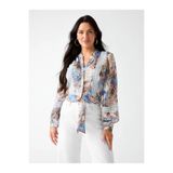 Guess Uzun Kollu Zahara Önden Bağlamalı Kadın T-shirt W6YH42W3097-PMRX
