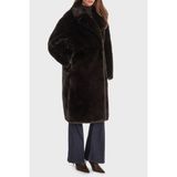 Guess Vanna Regular Fit Kruvaze Yaka Uzun Suni Kürk Kaban W5BL95WJ110 Bayan Kaban W5BL95 WJ110 G1H3 - M - Kahverengi