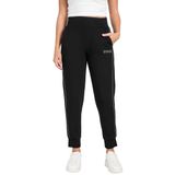 Guess Victoire Slim Fit Scuba Pantolon, S, W6RB45KBYE2, Siyah, Kadın