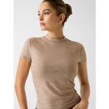 Guess W4BI26J1314 Ss Mock Neck All Ove Kadın Tişört