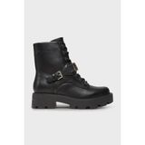 Guess Yanzy Logolu Kemer Detaylı Kalın Tabanlı Postal Bot FLTYNZELE10 Bayan Bot Fltynz ELE10 Black - Siyah