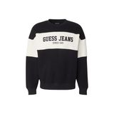 GUESS Yatay Çizgili Bisiklet Yaka Sweatshirt