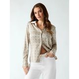 Guess Yeni Concetta Uzun Kollu Kadın Bej Gömlek W6YH23W2946-PMQ0