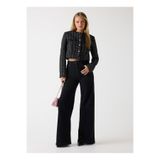 Guess Yüksek Bel Geniş Paça Skinny Fit Çok Renkli Kadın Denim Pantolon Bellagio Kadın Kaşmir Karışım
